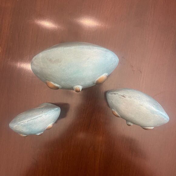 VTG Mexican Handmade Pottery Set Owl Figurines Folk Art Decor Boho Southwestern - Picture 3 of 14